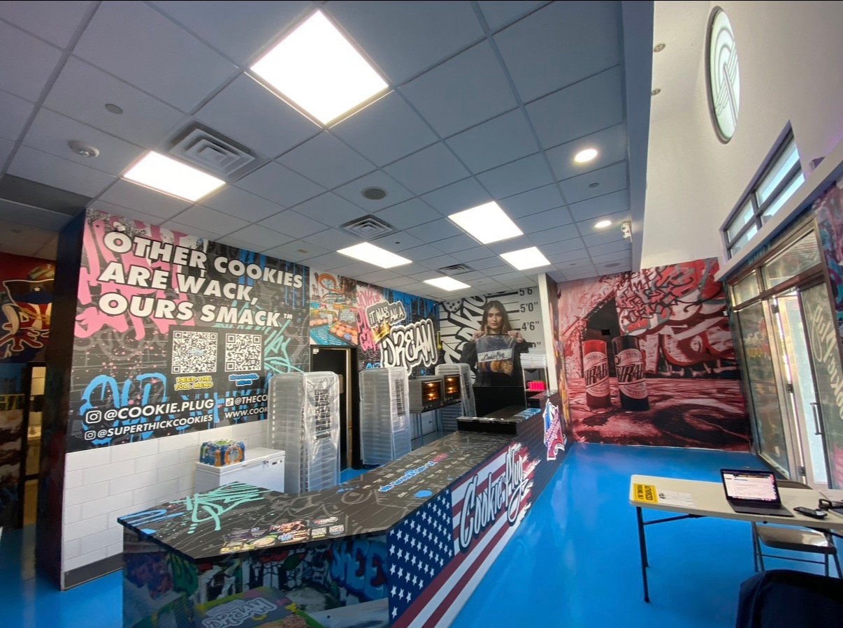 Cookie Plug interior graphics by Complete Graphic Solutions