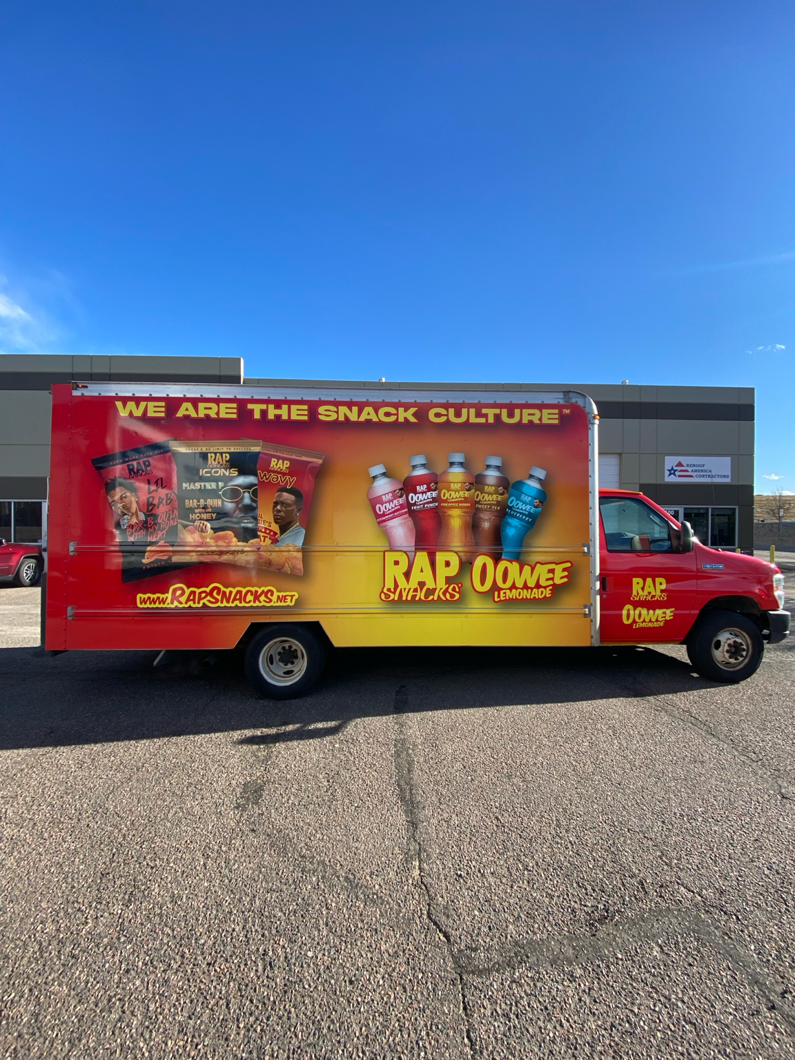 Rap Snacks box truck vehicle graphics by Complete Graphic Solutions
